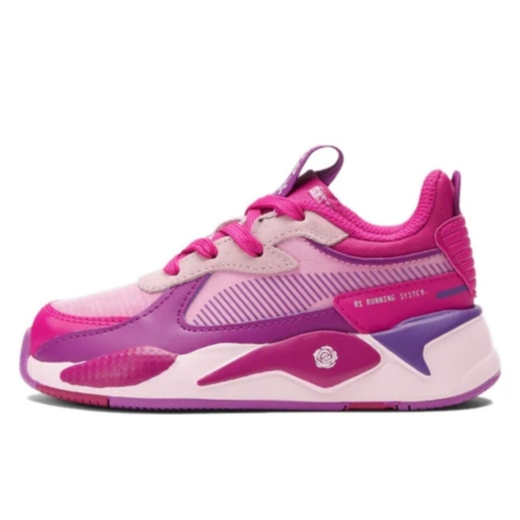 Puma Little Girls' RS-X Rose Pink Fuchsia Athletic Sneakers Running Shoes, Sz 3C - Picture 1 of 12